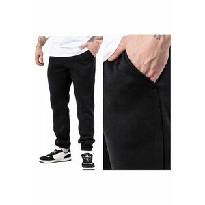 Pantaloni Barbati - Colin Pants - Regular Fit - Banda Elastica - 2 Buzunare - Lungi - Bumbac - Negru imagine