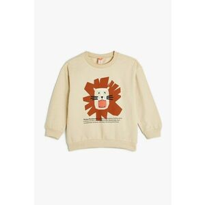 Bluza de trening cu imprimeu grafic - Bej imagine