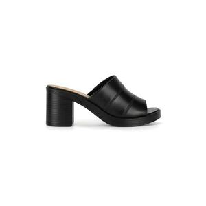 Slapi dama - 590559 - Piele naturala - Negru - imagine