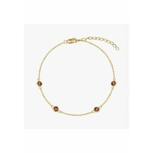 Bratara din argint Birthstone Golden January - Granat imagine