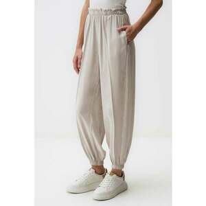 Pantaloni relaxed fit din amestec de modal - Crem imagine