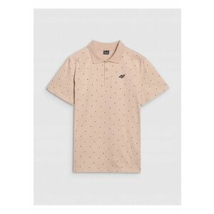 Tricou polo barbati bej - 100% bumbac - Bej imagine