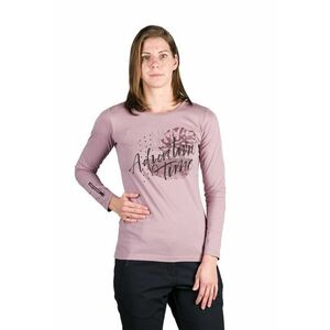 Bluza de bumbac organic cu imprimeu Diya - Roz somon imagine