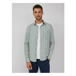Cămașă bărbați - Slim fit - imprimeu cu puncte - gri - Gri imagine