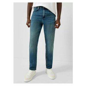Q/S by s.Oliver Blugi barbati Devon - cu talie medie - Relaxed fit - Tapered Leg - Bleumarin inchis imagine