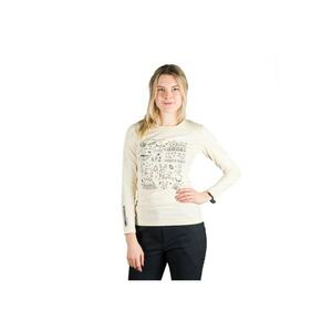 Tricou bumbac dama Riya - Alb fildes imagine