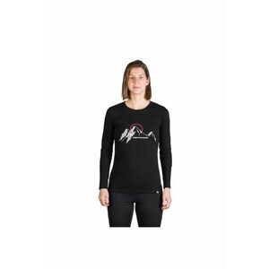 Tricou dama cu maneca lunga bumbac Shari - Negru imagine