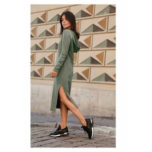 Rochie - Bumbac / Poliester - Alb - Kaki imagine