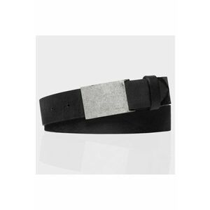 Curea barbati - 100% piele naturala - catarama metalica - neagra - 90 Cm imagine