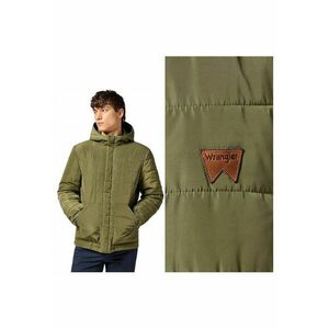 Jacheta Barbati - Transitional Puffer - Regular Fit - Design Clasic - Cu Gluga - Fermoar - Bumbac - 4XL - Verde imagine