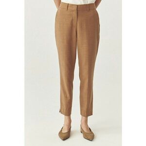 Pantaloni capri regular-fit - Maro inchis imagine