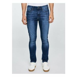 Blugi slim fit cu aspect decolorat - imagine