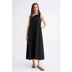 Rochie Maxi Relaxed Fit - textil - Negru imagine