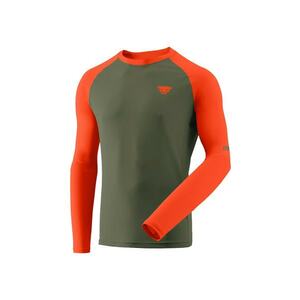 Bluza alergare barbati Alpine Pro - Portocaliu/Kaki imagine