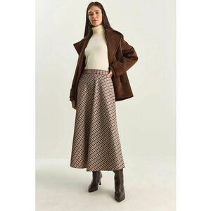 Fusta Maxi - talie inalta - model carouri - Maro imagine
