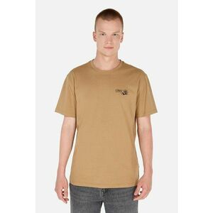 Tricou cu imprimeu text - Maro camel imagine
