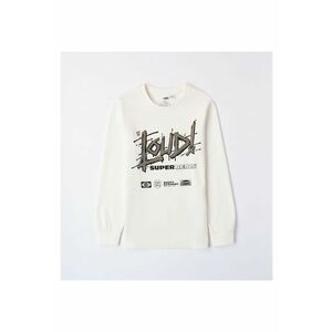 Bluza cu imprimeu pentru baiat - 4.7694 - Alb/Negru/Maro/Gri imagine