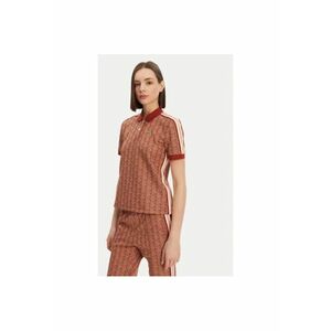 Tricou Polo dama DF3364 - Poliester/Bumbac - Maro - Maro imagine