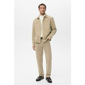 Pantaloni din reiat cu design cu 5 buzunare - Bej imagine