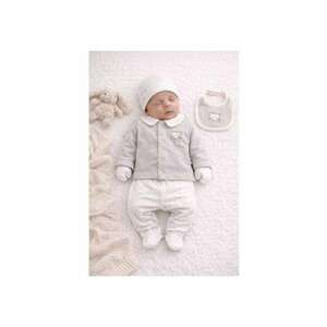 Set bymurat brodat – 5 piese din bumbac - Gri imagine