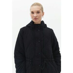 Geaca parka cu aspect matlasat - Negru imagine
