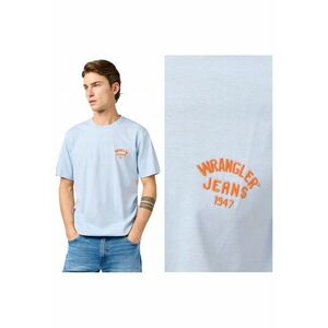 Tricou Barbati - Small Logo Tee - Regular Fit - Decolteu Rotund - Cu Logo - Design Clasic - Maneci Scurti - Bumbac - Albastru - Albastru imagine