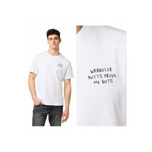 Tricou Barbati - Embroidery - Regular Fit - Decolteu Rotund - Cu Logdwqfo - Design Clasic - Maneci Scurti - Bumbac - Alb - Alb imagine