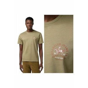 Tricou Barbati - Small Graphic Tee - Regular Fit - Decolteu Rotund - Cu Logo - Design Clasic - Maneci Scurti - Bumbac - Verde - Verde imagine