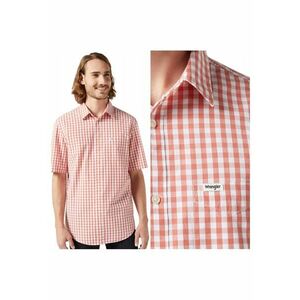 Camasa Barbati - 1 Pkt Shirt - Regular Fit - Cu Guler - Cu Logo - Design Clasic - Maneci Scurti - Bumbac - M INTL - Rosu imagine
