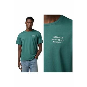 Tricou Barbati - Embroidery Tee - Regular Fit - Decolteu Rotund - Cu Logo - Design Clasic - Maneci Scurti - Bumbac - M INTL - Verde imagine