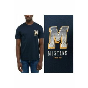 Tricou Barbati - Style Austin - Regular Fit - Decolteu Rotund - Cu Logo - Design Clasic - Maneci Scurti - Bumbac - Albastru - Albastru imagine