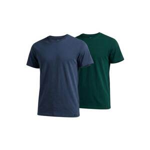 Set 2x Tricou Barbati - Twin Pack - Regular Fit - Decolteu Rotund - Cu Logo - Design Clasic - Maneci Scurti - Bumbac - Multicolor - Multicolor imagine