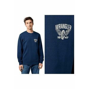 Hanorac barbatesc - Americana Crew - regular fit - bumbac - albasdwqftru - Albastru imagine