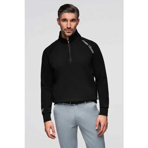 Bluza de trening cu fenta cu fermoar - Negru imagine