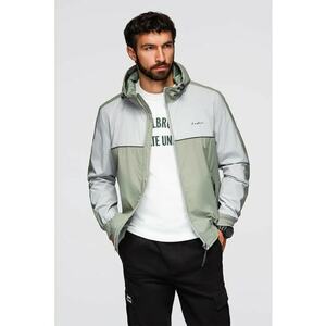 Jacheta regular fit cu buzunar cu fermoar - Gri deschis/Verde sparanghel imagine