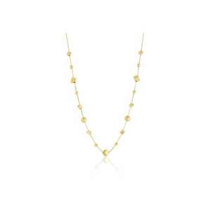 Colier din Aur Galben de 14 k cu Lant Diamantat - Bile si Cuburi - 2.27g imagine