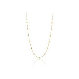 Colier din Aur Galben de 18 kt cu Bile si Lant Diamantat - 2.06g imagine