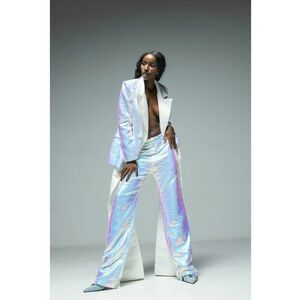 Costum cu paiete aplicate si aspect iridescent Leo - Multicolor imagine