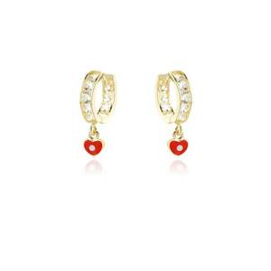 Cercei Copii Benjamine Aur Galben - 14K - Pietre Zirconia imagine