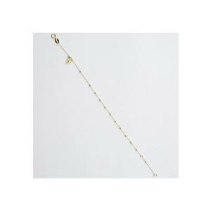 Bratara din Aur Galben de 18 kt cu Bile - Fecioara Maria si Lant Diamantat - Ajustabila - 1.14g imagine