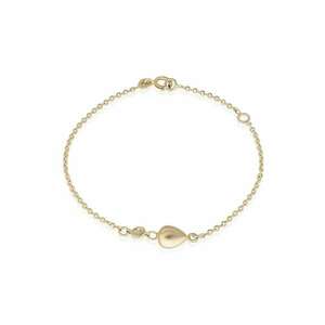Bratara pentru Copii din Aur de 18K cu Diamant Natural si Inima - imagine