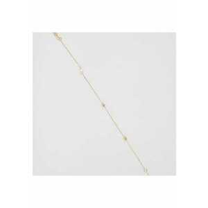 Bratara din Aur Galben de 14k cu Romburi si Lant Diamantat - Ajustabila - 0.87g imagine