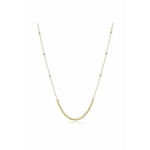 Colier din Aur Galben de 18 kt cu Bilute Diamantate - 1.90g imagine