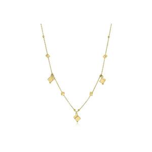 Colier din Aur Galben de 18 kt cu Cuburi - 2.42g imagine