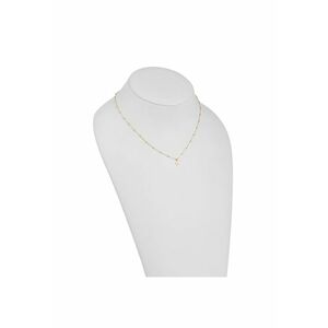 Colier Rozariu din Aur Galben de 18 Kt cu Lant si Bile Diamantate - imagine