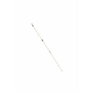 Bratara Rozariu din Aur Galben de 18 k cu Lant Diamantat si Bile - Ajustabila - 1.34g imagine