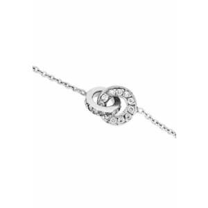 Bratara din Aur Alb de 14K cu Diamante naturale de 0.12 Carate imagine