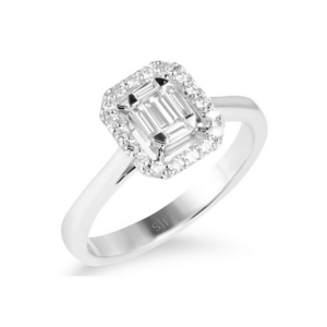 Inel Rostov Aur Alb - 14K - Diamante de 0.29 Carate imagine