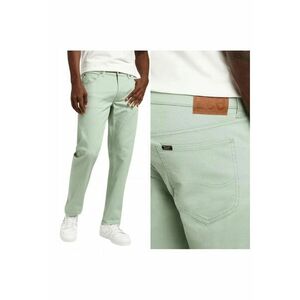 Blugi Barbati - Daren Zip Fly - Straight Fit - Talie Joasa - Fermoar - Lungi - 5 Buzunare - Bumbac - Verde - Verde imagine