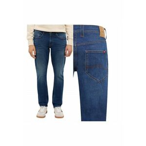 Blugi Barbati - Style Oregon Slim - Slim Fit - Talie Joasa - Lungi - Cu Fermoar - 5 Buzunare - Bumbac - Albastru - Albastru imagine